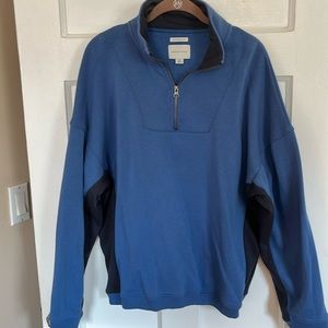 American Eagle L blue quarter zip sweatshirt good condition